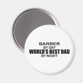 Der beste Vater der Welt - Barber Magnet (Vorderseite/Rückseite)