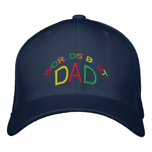 Der beste Vater der Welt Bestickte Kappe (Vorderseite)