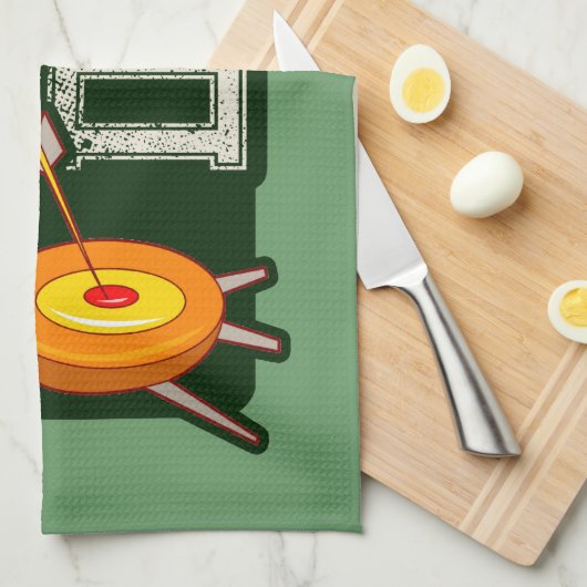 Der beste Vater der Welt; Bogenschießen Handtuch (Viertel Falte)