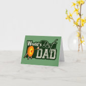 Der beste Vater der Welt; Bogenschießen Karte (Gelbe Blume)