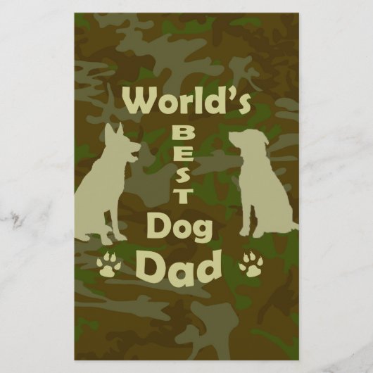 Der beste Vater der Welt Briefpapier (Vorderseite)