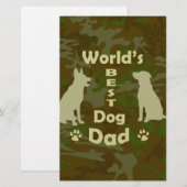 Der beste Vater der Welt Briefpapier (Vorne/Hinten)