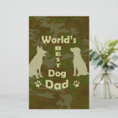 Der beste Vater der Welt Briefpapier (Stehend Vorderseite)