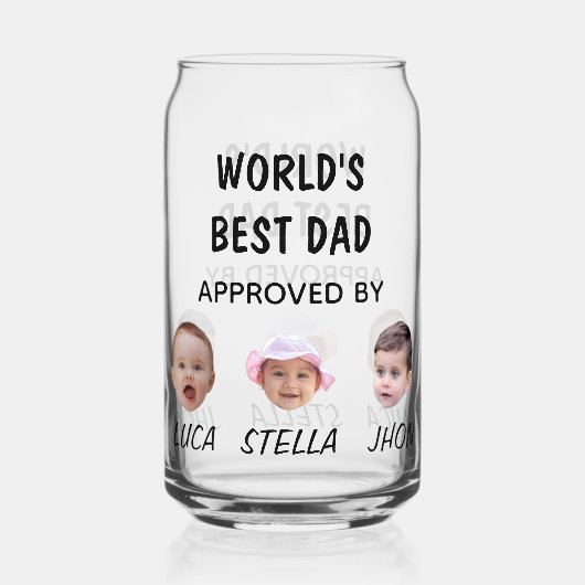 Der beste Vater der Welt | Custom Baby Factory Dosenglas (Rückseite)