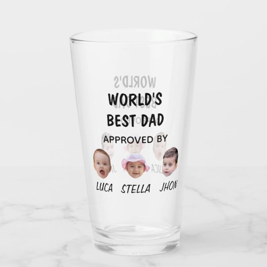 Der beste Vater der Welt | Custom Baby Factory Glas (Rückseite)