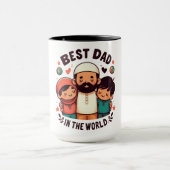 Der beste Vater der Welt - Der liebende muslimisch Tasse (Zentrum)