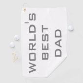 Der beste Vater der Welt des Vaters Golfhandtuch (Insitu)