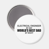 Der beste Vater der Welt - Elektroingenieur Magnet (Vorderseite/Rückseite)