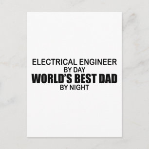 Der beste Vater der Welt - Elektroingenieur Postkarte
