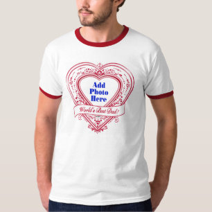 Der beste Vater der Welt! Foto Red Hearts T-Shirt