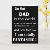 Der beste Vater der Welt Funny Vaterkarte Karte (Gelbe Blume)