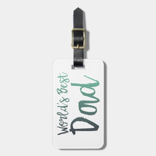 Der beste Vater der Welt Gepäckanhänger (Vorderseite vertikal)