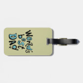 Der beste Vater der Welt Gepäckanhänger (Rückseite horizontal)