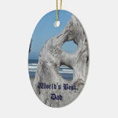 Der beste Vater der Welt! Geschenke Ornamente Blue (Links)