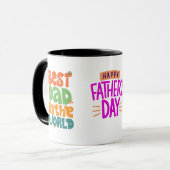 Der beste Vater der Welt | Glücklicher Kaffee des Tasse (Vorderseite Links)