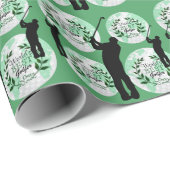 Der beste Vater der Welt Golfer - unser Vater Geschenkpapier (Rolleneckpunkt)