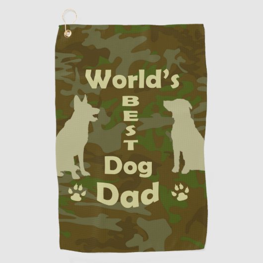 Der beste Vater der Welt Golfhandtuch (Vorderseite)