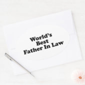 Der beste Vater der Welt im Jura Ovaler Aufkleber (Umschlag)
