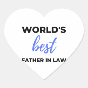 Der beste Vater der Welt im Recht 2 Herz-Aufkleber