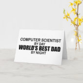 Der beste Vater der Welt - Informatiker Karte (Gelbe Blume)