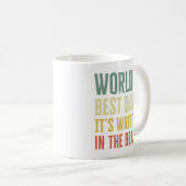 Der beste Vater der Welt ist in Bart geschrieben Kaffeetasse (VorderseiteRechts)