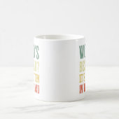 Der beste Vater der Welt ist in Bart geschrieben Kaffeetasse (Mittel)