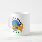 Der beste Vater der Welt Kaffeetasse (Vorderseite Links)
