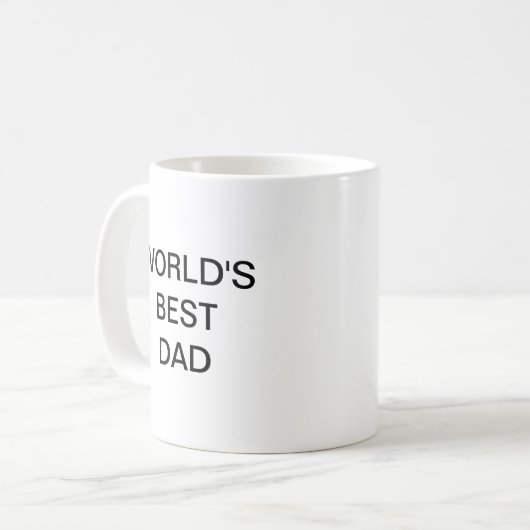 Der beste VATER der Welt Kaffeetasse (Vorderseite Links)