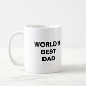 Der beste Vater der Welt Kaffeetasse (Links)