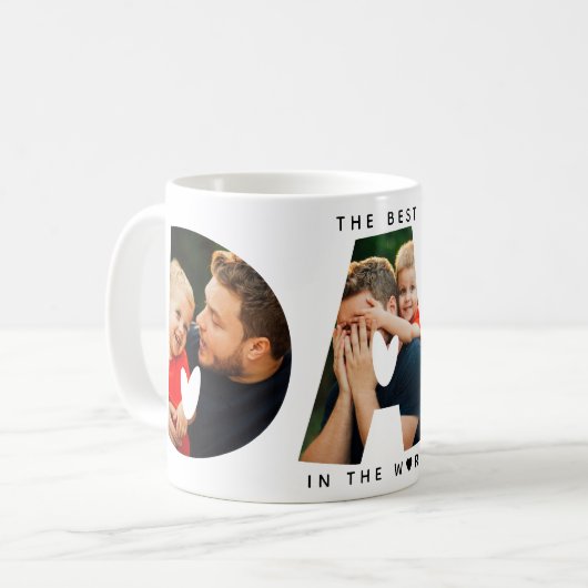 Der beste Vater der Welt Kaffeetasse (Vorderseite Links)