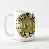 Der beste Vater der Welt Kaffeetasse (Links)