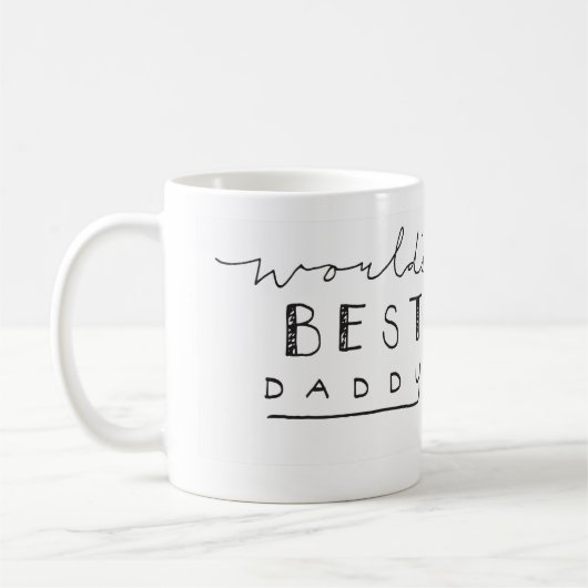 Der beste Vater der Welt Kaffeetasse (Links)