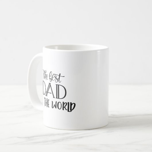 Der beste Vater der Welt Kaffeetasse (Vorderseite Links)