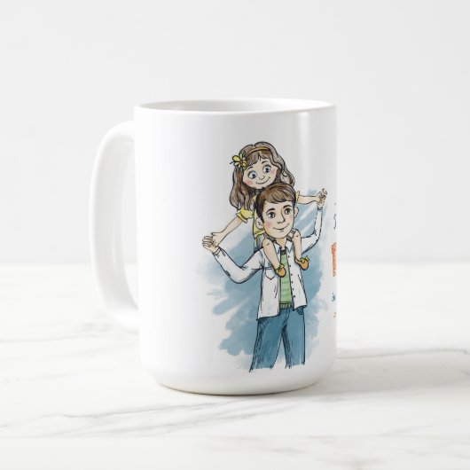Der beste Vater der Welt Kaffeetasse (Vorderseite Links)