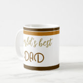 Der beste Vater der Welt Kaffeetasse (Vorderseite Links)