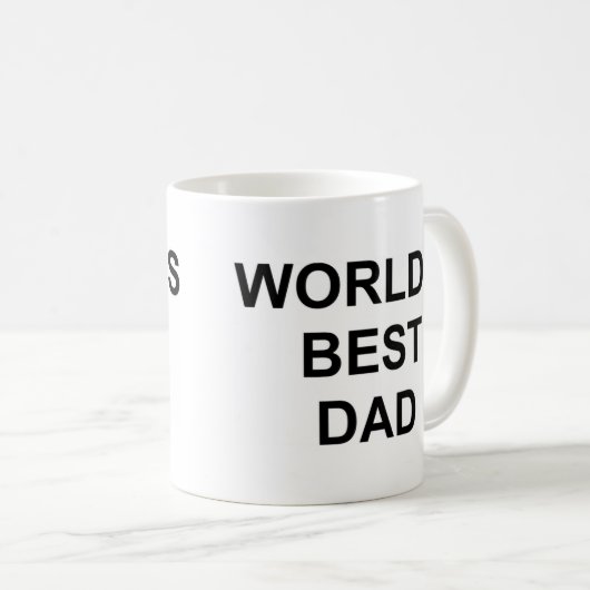 Der beste Vater der Welt Kaffeetasse (VorderseiteRechts)