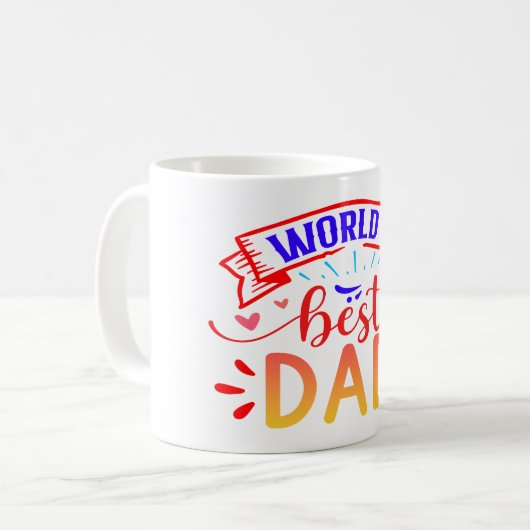 Der beste Vater der Welt Kaffeetasse (Vorderseite Links)