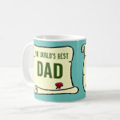 Der beste Vater der Welt. Kaffeetasse (Vorderseite Links)