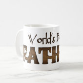 Der beste Vater der Welt Kaffeetasse (Vorderseite Links)