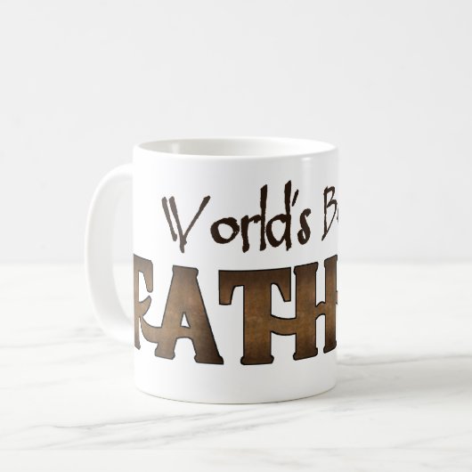 Der beste Vater der Welt Kaffeetasse (Vorderseite Links)
