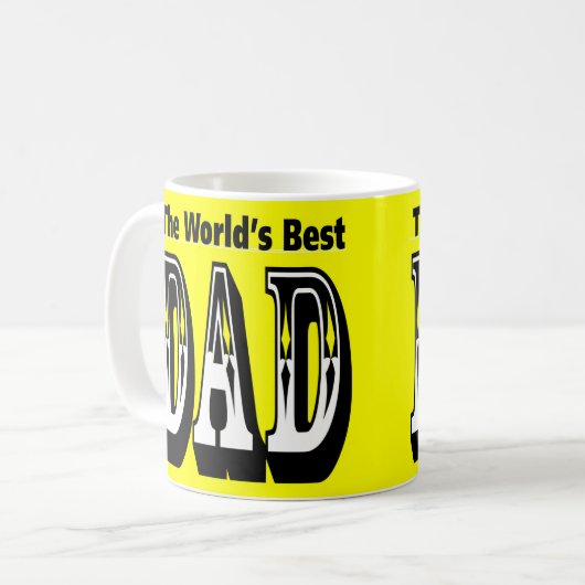 Der beste Vater der Welt Kaffeetasse (Vorderseite Links)
