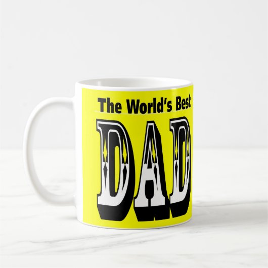 Der beste Vater der Welt Kaffeetasse (Links)