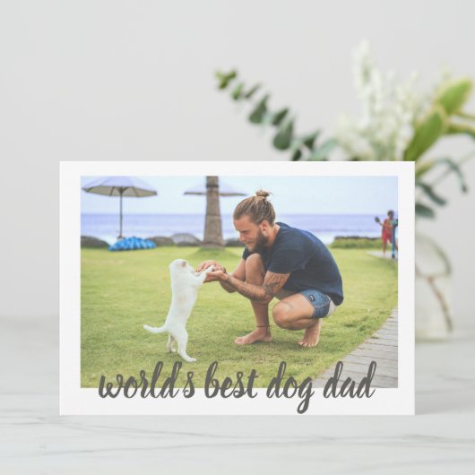 Der beste Vater der Welt Karte (Stehend Vorderseite)