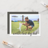 Der beste Vater der Welt Karte (Vorderseite/Rückseite Beispiel)