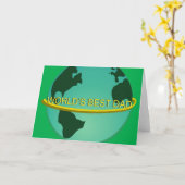 "Der beste Vater der Welt" Karte (Gelbe Blume)