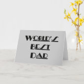 Der beste Vater der Welt Karte (Gelbe Blume)