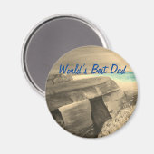 Der beste Vater der Welt Magnet (Vorderseite/Rückseite)