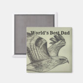 Der beste Vater der Welt Magnet (Vorderseite/Rückseite)