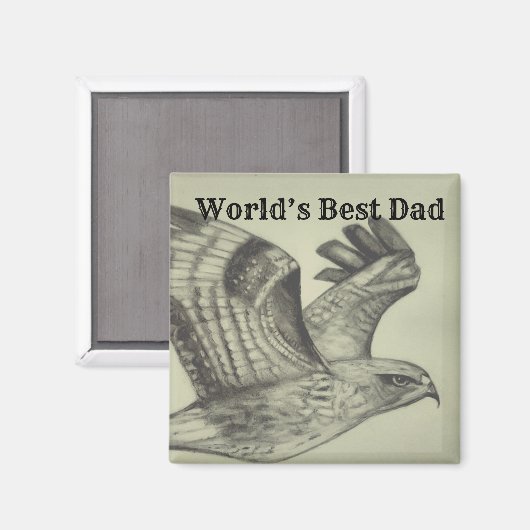 Der beste Vater der Welt Magnet (Vorderseite/Rückseite)