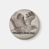 Der beste Vater der Welt Magnet (Vorne)